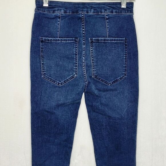 Free People High Waist Lace Up Skinny Jeans Size 27 - Picture 6 of 9